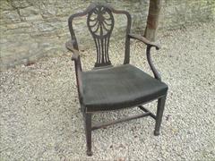 set of 7 totally original antique mahogany George III period dining chairs3.jpg